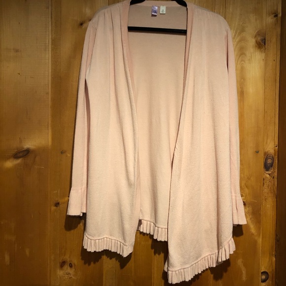 Francesca’s DOLLY RUFFLE TRIM CARDIGAN - Picture 3 of 6